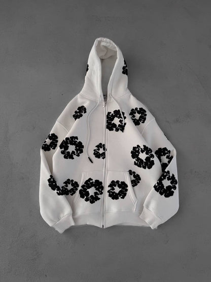 جاكيت قطني ورود طباعة