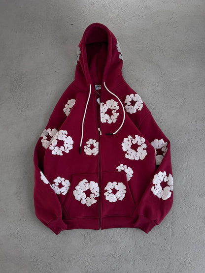 جاكيت قطني ورود طباعة