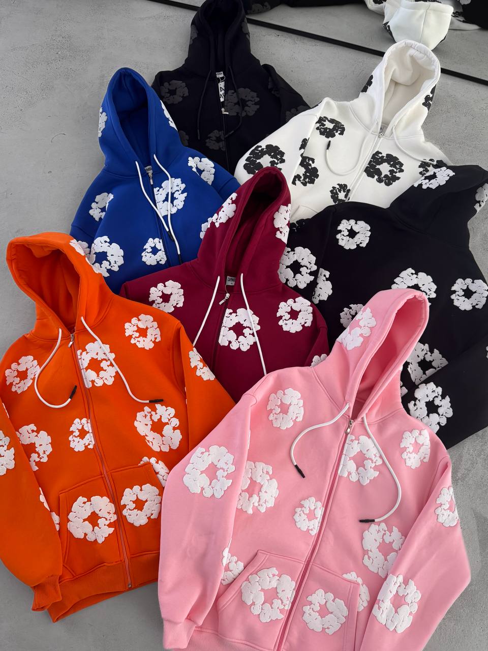 جاكيت قطني ورود طباعة