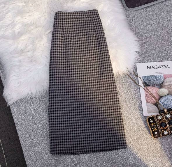 تنورة ستايل كوري شتوي *