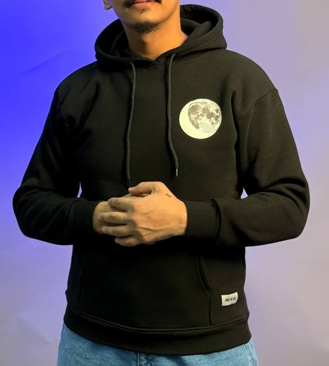 هودي قناع قمر , فسفوري مضيء بالظلام