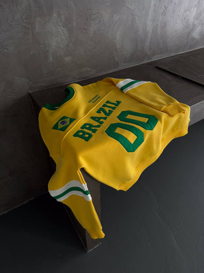 سويتر البرازيل 00 لون اصفر , قالب كبير