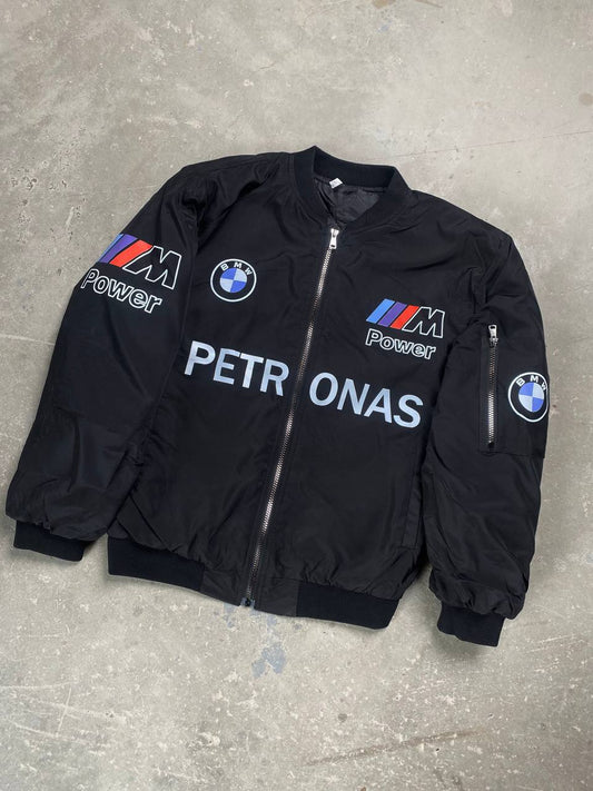BMW M - جاكيت اسود بي ام دبليو , مطري مبطن