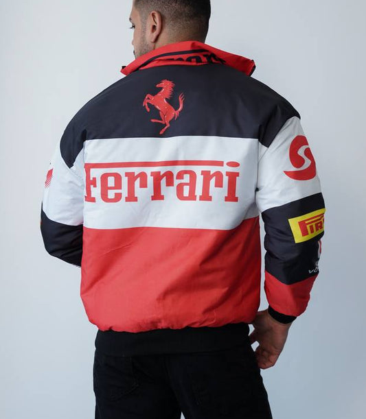 جاكيت فيراري مارلبورو مطري , مبطن ثخين