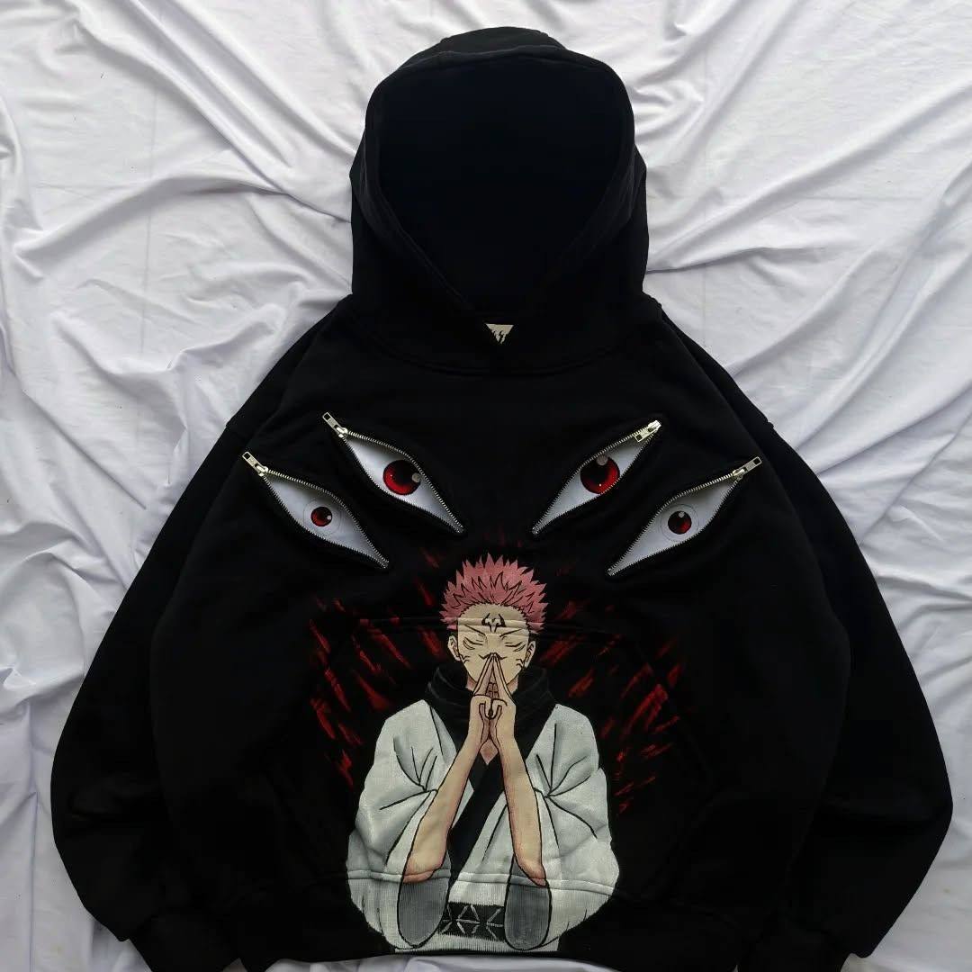 هودي طباعة جوجوتسو كايسن وعيون