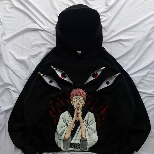 هودي طباعة جوجوتسو كايسن وعيون