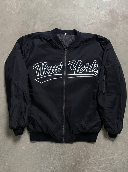 جاكيت اسود نيو يورك , مطري مبطن