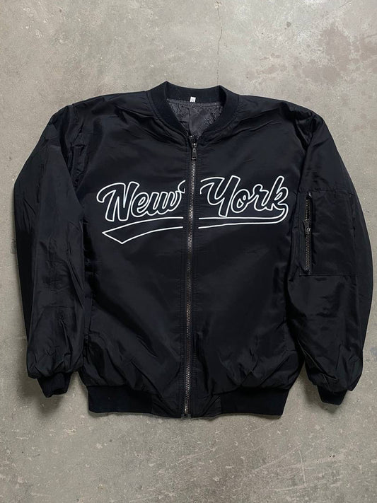 جاكيت اسود نيو يورك , مطري مبطن