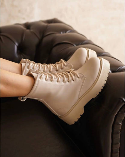 بوت عالي بيجي غامق ,قالب صغير