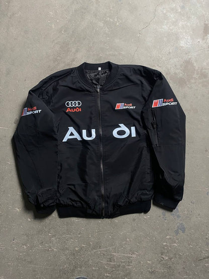 جاكيت اسود اودي  , مطري مبطن - Audi