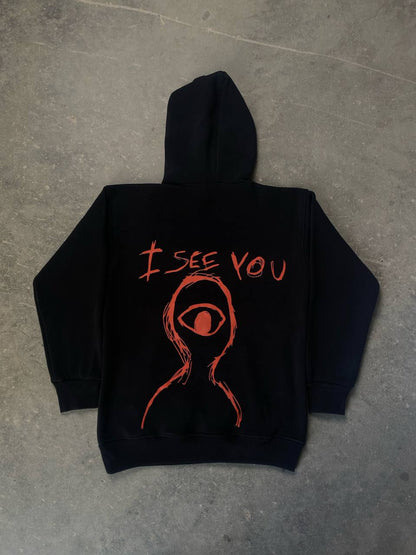 هودي انا اراك لون اسود , قالب طبيعي