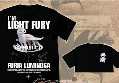 تيشيرتات ثنائية لابو سن Toothless & Light Fury