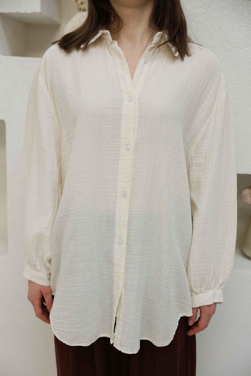 قميص نسائي طويل بيجي ,قالب كبير